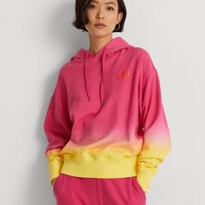 Ralph Lauren Vibrant Pink and Yellow Gradient Hoodie
